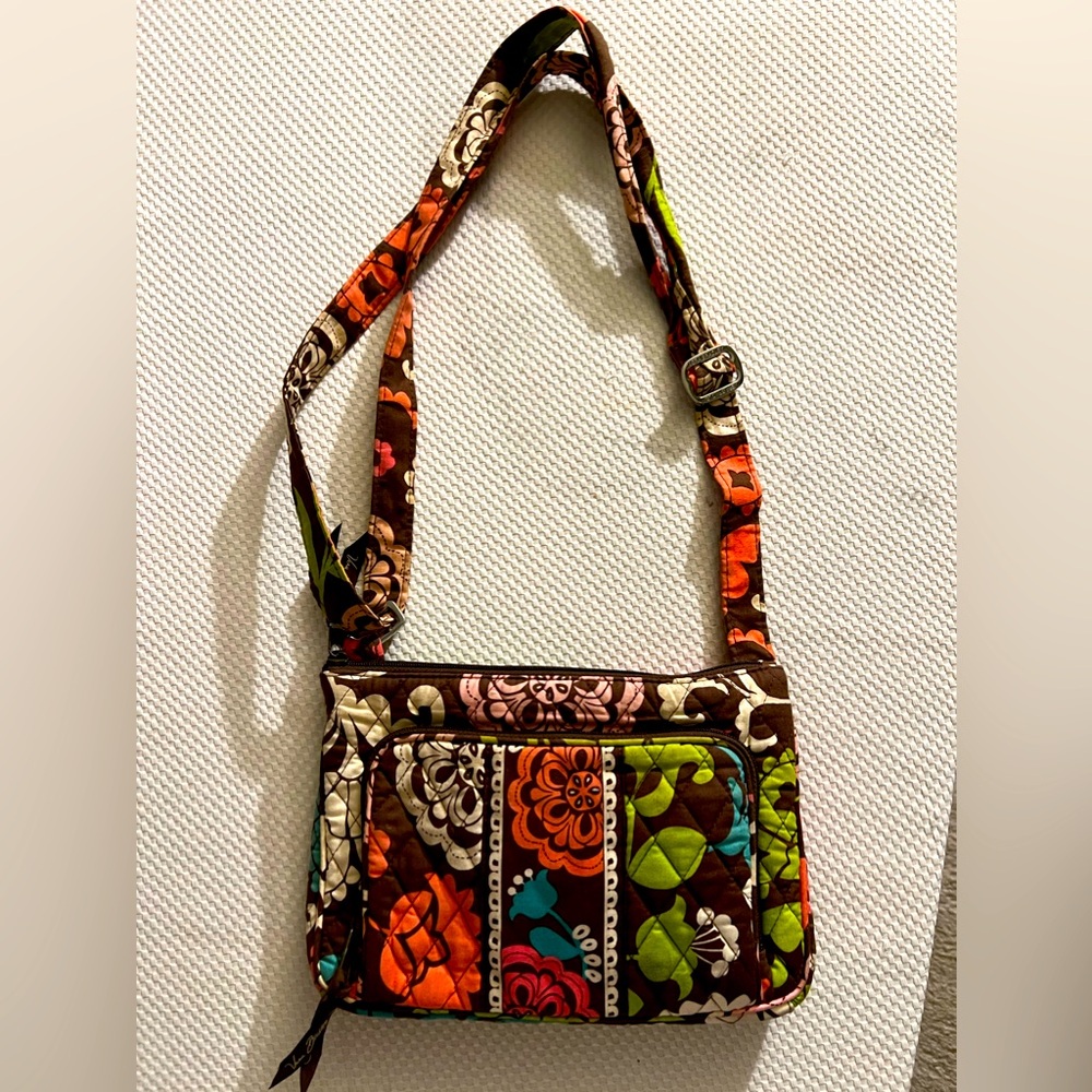 Vera Bradley Purse in Brown Floral Pattern